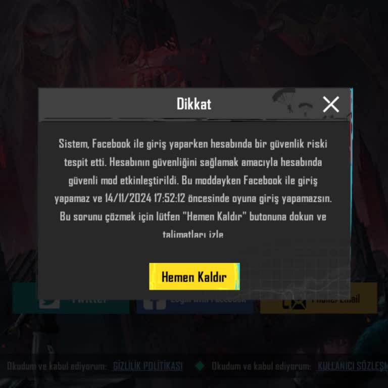 PUBG Mobile Hesabım Sürekli Güvenli Modda Kalmaya Devam Ediyor