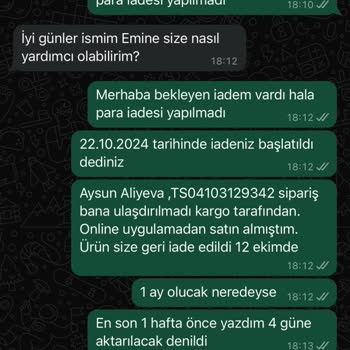 Kargo İadesi Ve İletişim Sorunları