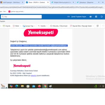 Yemeksepeti Panel Sorunları Ve Yetersiz Destek