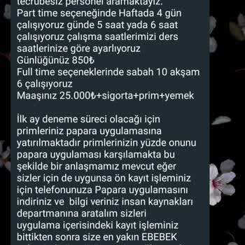 Ebebek Adı Altında Yanıltıcı İş İlanı