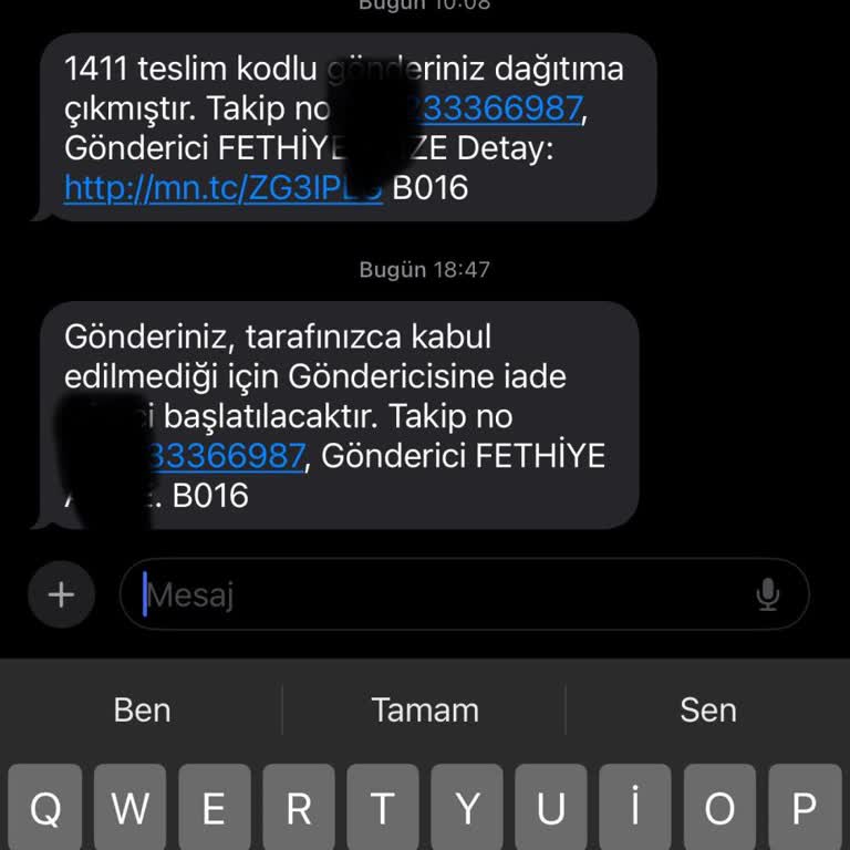 Yanlış Teslimat Ve İletişim Sorunu