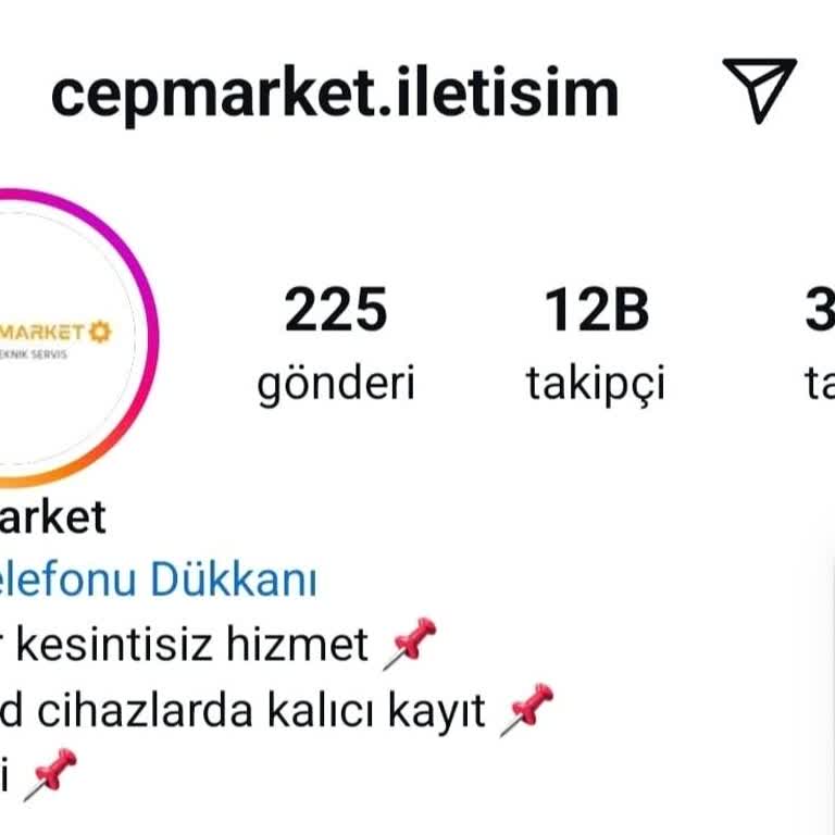 Cepmarket. İletisim Instagram Hesabından Satış Yapanlar Şikayeti