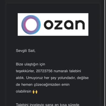 OzanSuperApp'te Bakiye Sorunu Ve Müşteri Hizmetleri İletişim Problemi