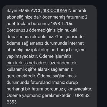 Haksız Fatura Ve İletişim Sorunları