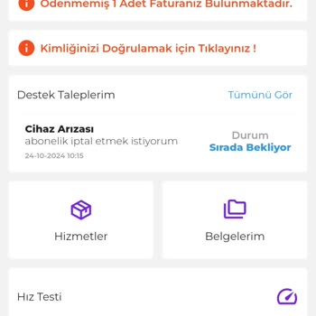 Haksız Fatura Ve İletişim Sorunları