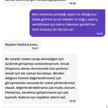 Yanlış Ürün Ve İade Sorunu