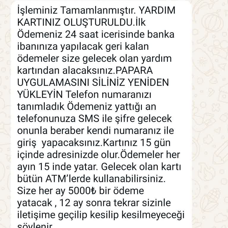 Sahte Yardım Vaadiyle Mağduriyet