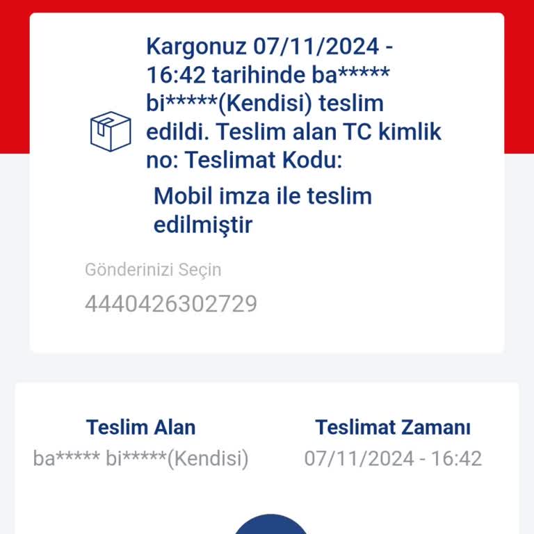 Kargom Başkasına Teslim Edildi, Haberim Yok!