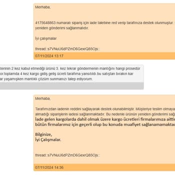 Hepsiburada İade Sürecinde Çözümsüzlük Ve Müşteri Memnuniyetsizliği