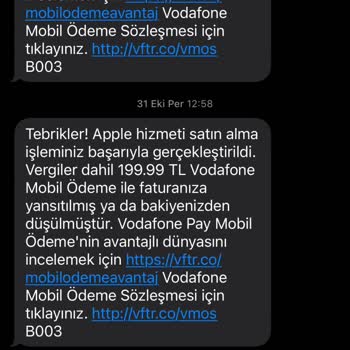 Vodafone Mobil Ödeme Sorunu Ve İletişimsizlik