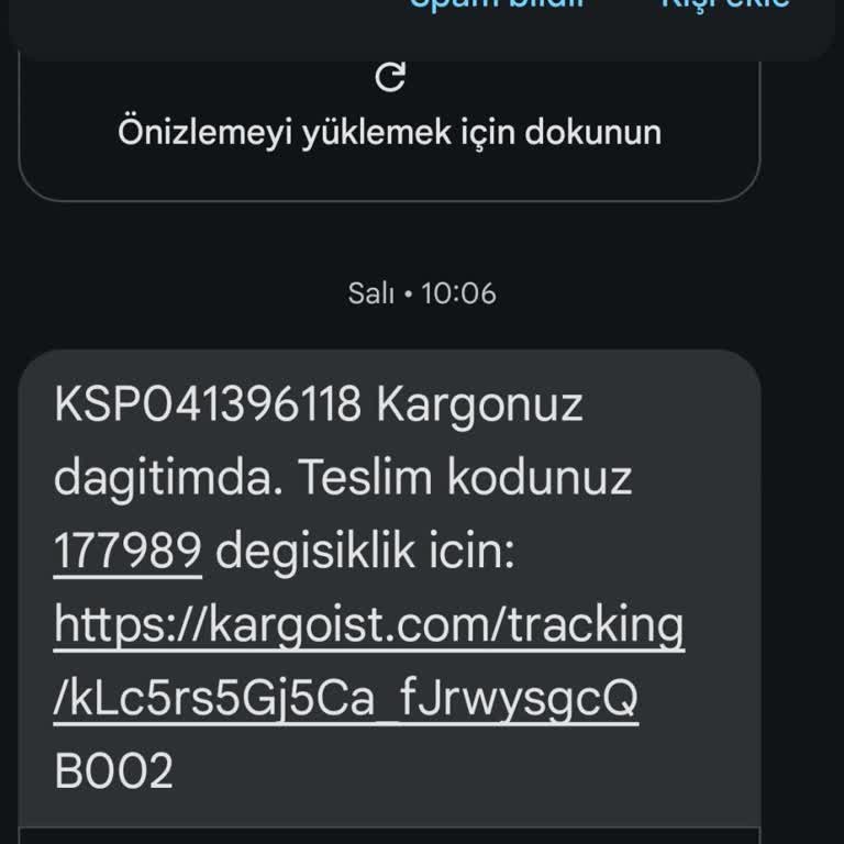 Kargo Teslimatında Yaşanan Gecikme Ve Adres Sorunu