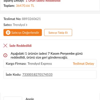 Trendyol'dan Aldığım MacBook Şarj Olmuyor