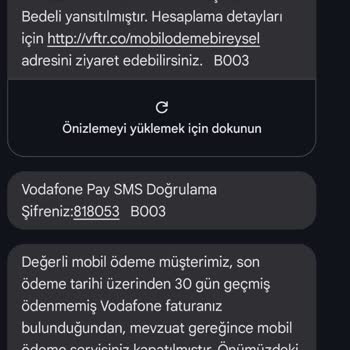 Vodafone Pay İle Çözülemeyen Borç Ve Gecikme Ücreti Sorunu