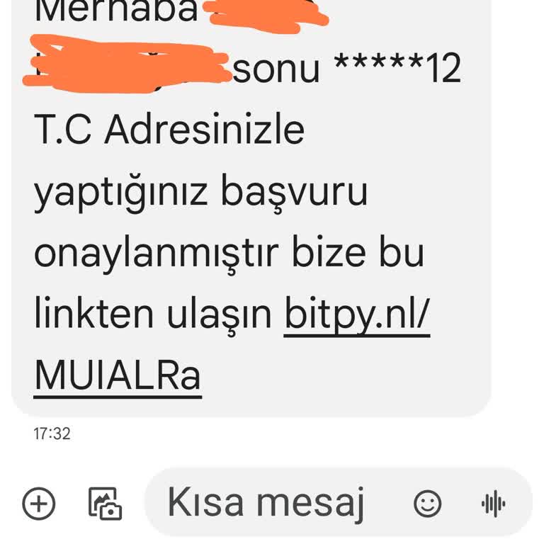 Yanıltan Mesaj!