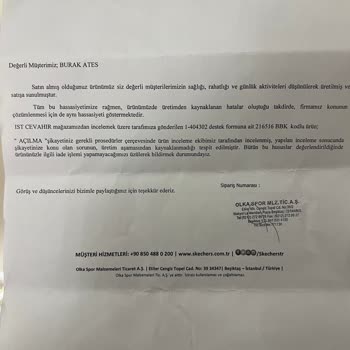 Skechers Ayakkabıda Beklenmedik Deformasyon Sorunu