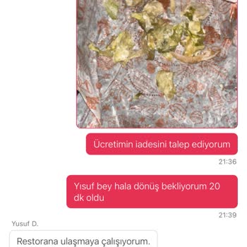 Yemeksepeti'nde Çözüm Bulunamayan Sipariş Sorunu
