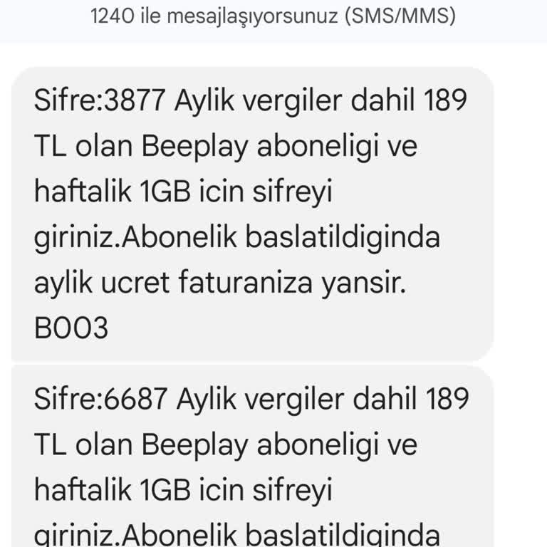 Beeplay Aboneliği İle Yanıltıcı Ücretlendirme Şikayeti