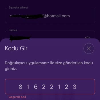 Doğrulama Kodu Sorunu Nedeniyle Hesaba Erişim Sağlanamıyor