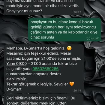 DSmart Cihaz Değişiminde Yaşanan Sorunlar Ve Yetersiz Destek