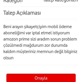 Vodafone Müşteri Hizmetleri Mağduriyeti