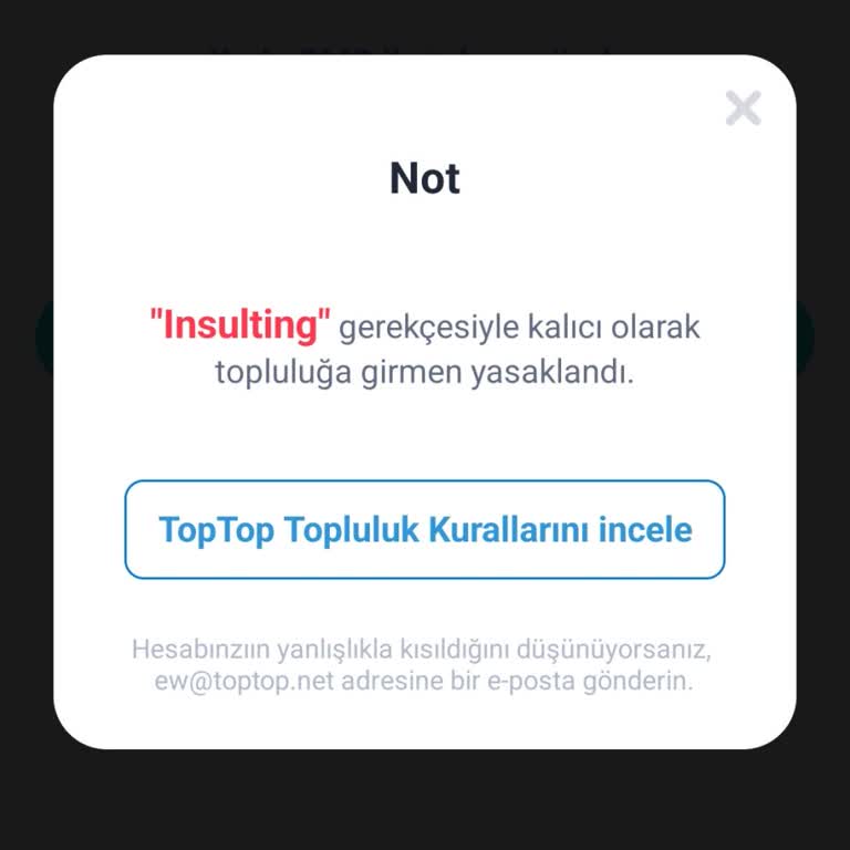 Haksız Hesap Kapatma Sorunu