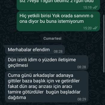 Geciken Sipariş Ve İade Edilmeyen Kapora