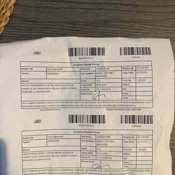 Skechers Ayakkabının İç Kısmında 4 Ayda Yırtıklar Oluştu