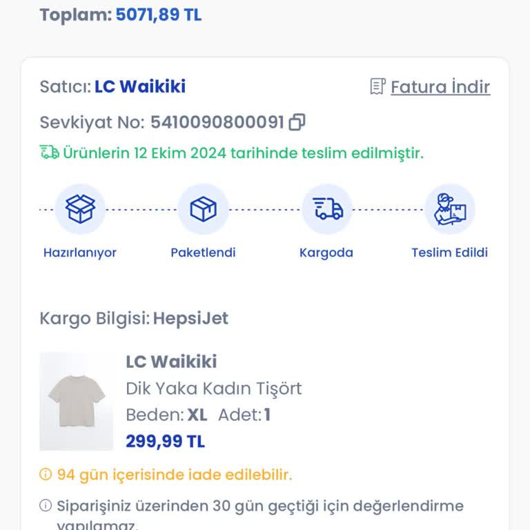 Yanlış İade Değerlendirmesi