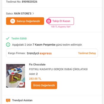Trendyol'dan Aldığım Çikolata Hayal Kırıklığına Uğrattı