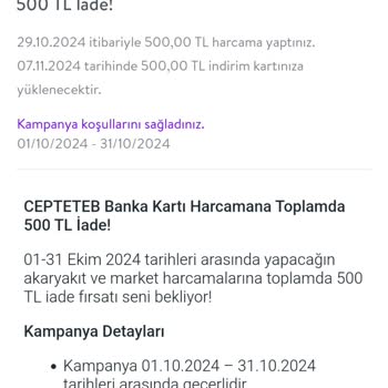 CepteTeb Bankası'nın İade Kampanyasında Yaşanan Sorun