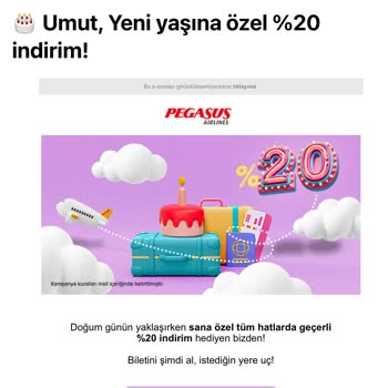 Pegasus İndirim Kampanyası Hayal Kırıklığı