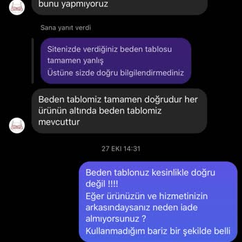 Yanlış Beden Ve İade Sorunu: Müşteri Memnuniyetsizliği