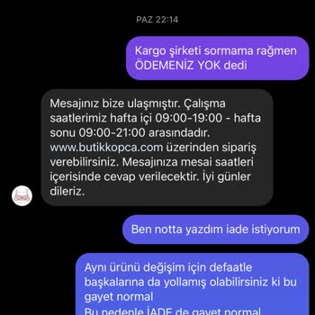 Yanlış Beden Ve İade Sorunu: Müşteri Memnuniyetsizliği