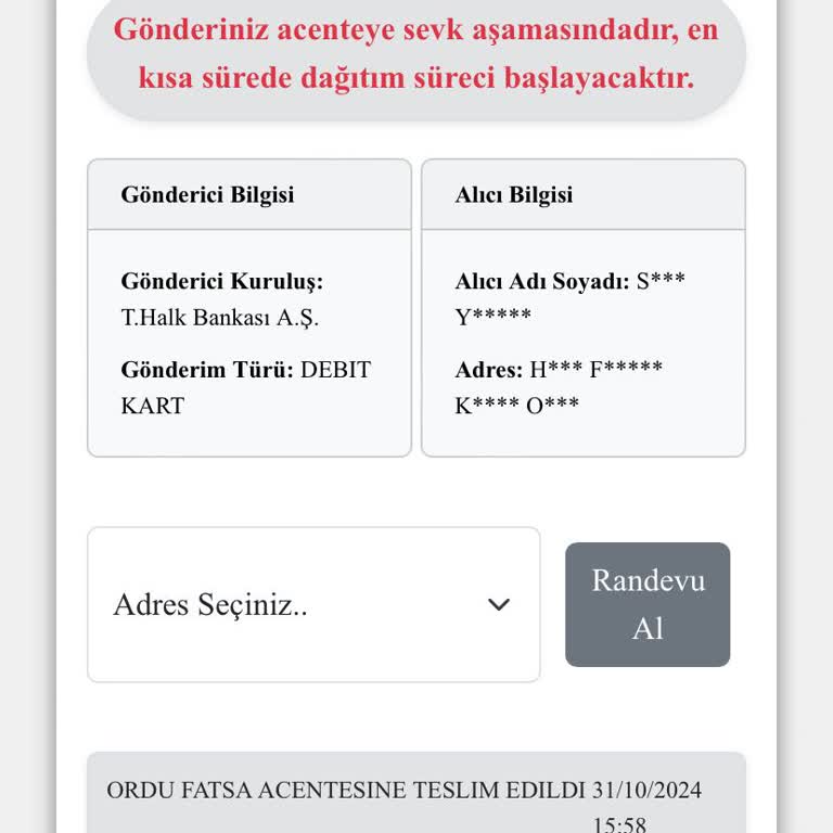 Halkbank Kartımın Dağıtım Sürecindeki Gecikme
