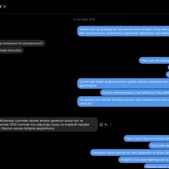 İade Sürecindeki Sorunlar Ve Müşteri Hizmetleri Eksikliği