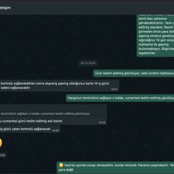 İade Sürecindeki Sorunlar Ve Müşteri Hizmetleri Eksikliği