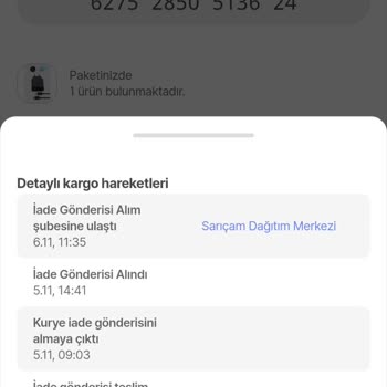 Ürün Değişiminde Kargo Bekletme Sorunu