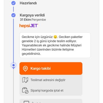Hepsiburada'dan Siparişim Neden Hareketsiz?