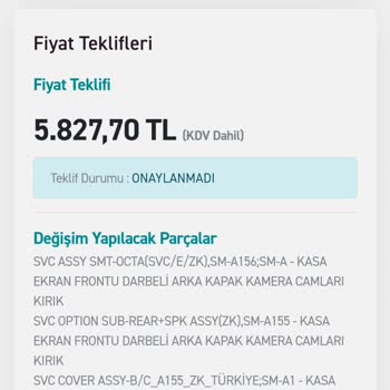 Samsung Servisinde Garanti Kapsamı Sorunu Ve Ek Ücret Talebi