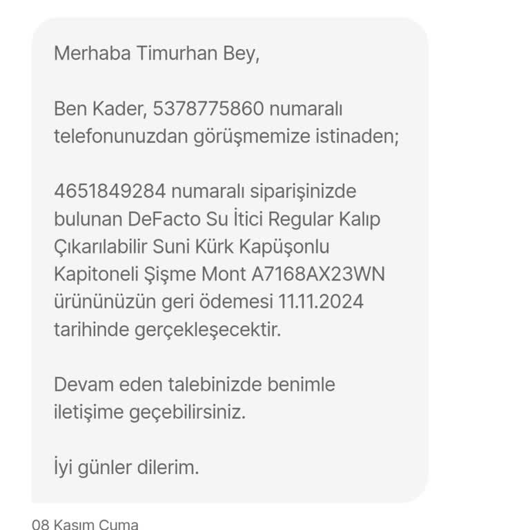 İade Edilmeyen Para İçin Çözüm Bekliyoruz