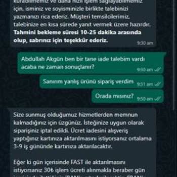 Sahte İnternet Sitesi Ve Eksik Müşteri Hizmetleri