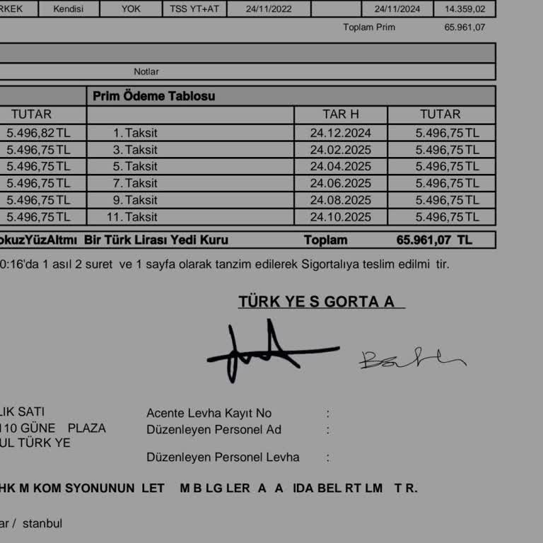 Sigorta Yenileme Fiyatında Şok Edici Artış