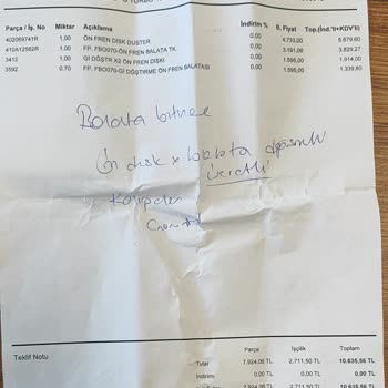 Dacia Duster'da Garanti Kapsamında Çözülemeyen Fren Balata Sorunu