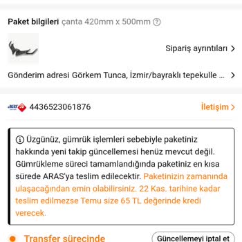 Aras Kargo'nun Teslimat Sorunu