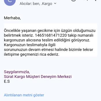 Yanlış Teslimat Ve İletişim Sorunları