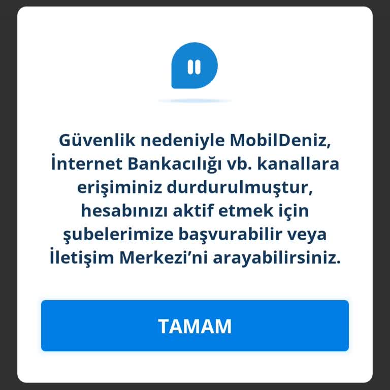 Denizbank Mobil Hesap Blokesi Ve Müşteri Hizmetleri Sorunu