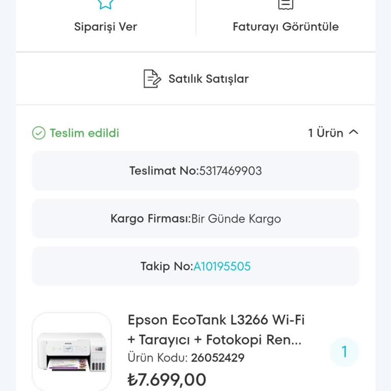 Bozuk Yazıcı Ve İade Sorunu