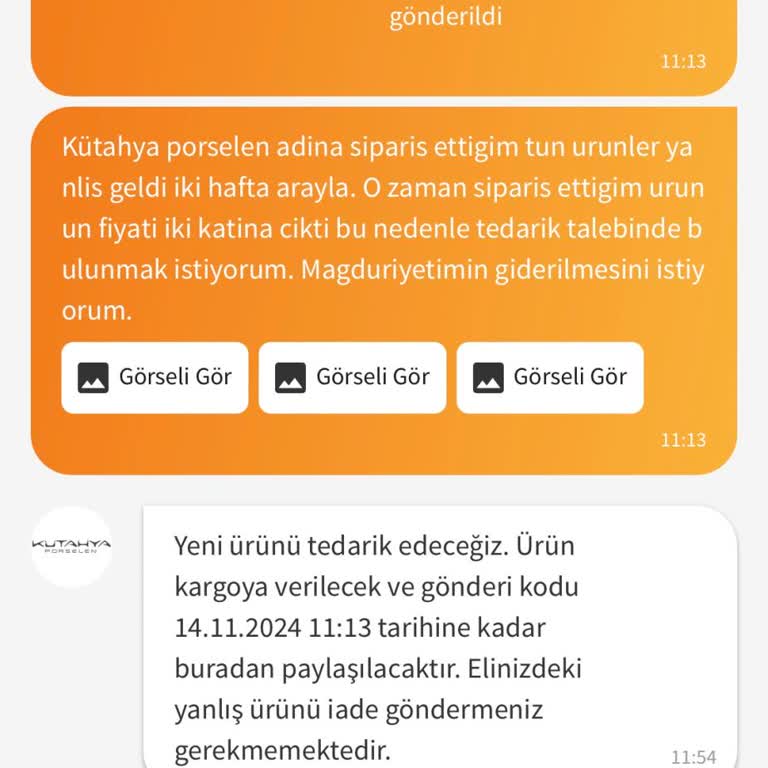 Yanlış Ürün Gönderimi Ve İletişim Sorunları