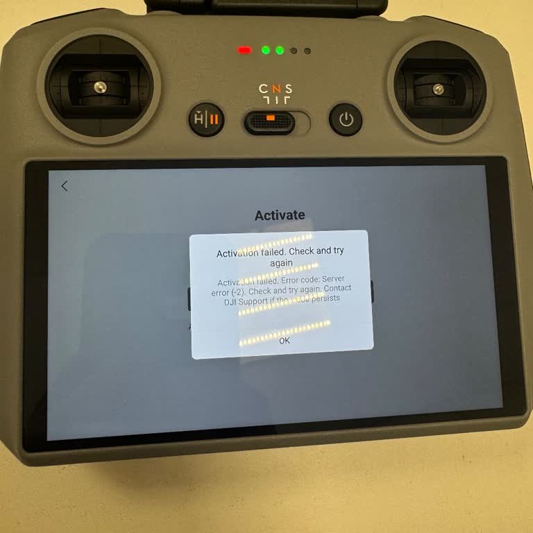 DJI Mini 4 Pro Server Error During Setup