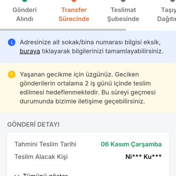 Teslim Edilmeyen Sipariş Ve Yetersiz Müşteri Hizmeti